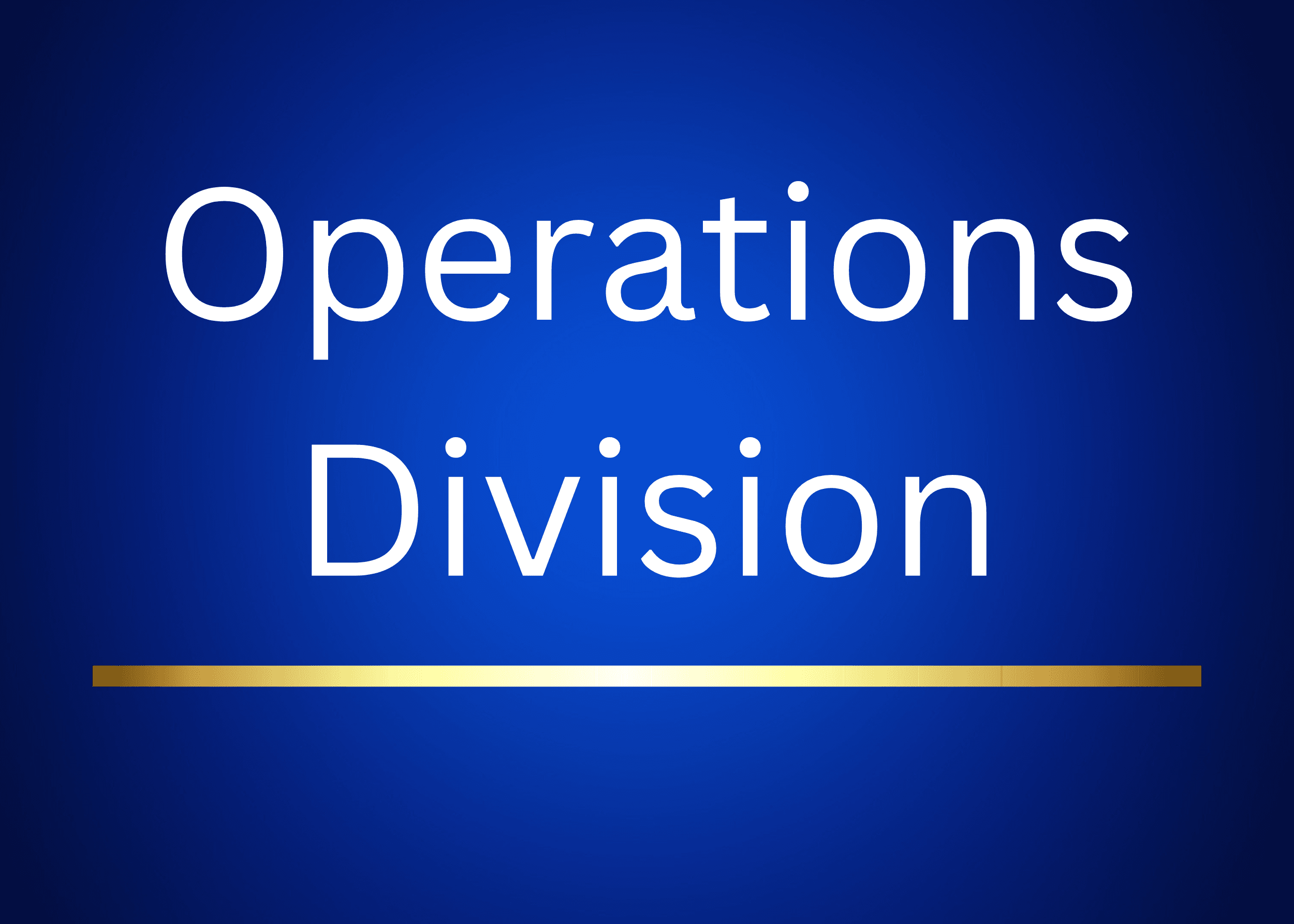 Operations Division