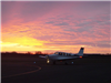 Bonanza A-36 at Sunset