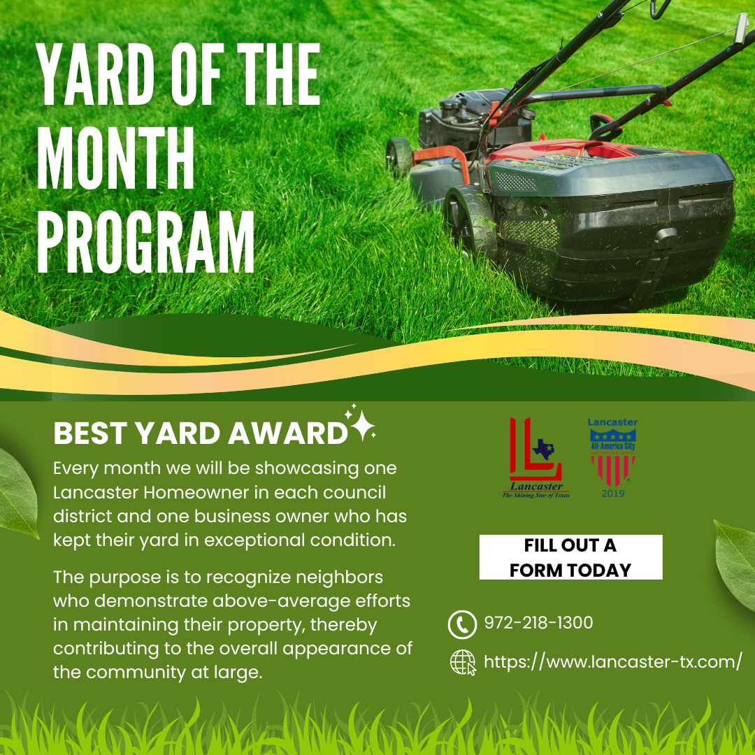 Yard of the Month Flyer